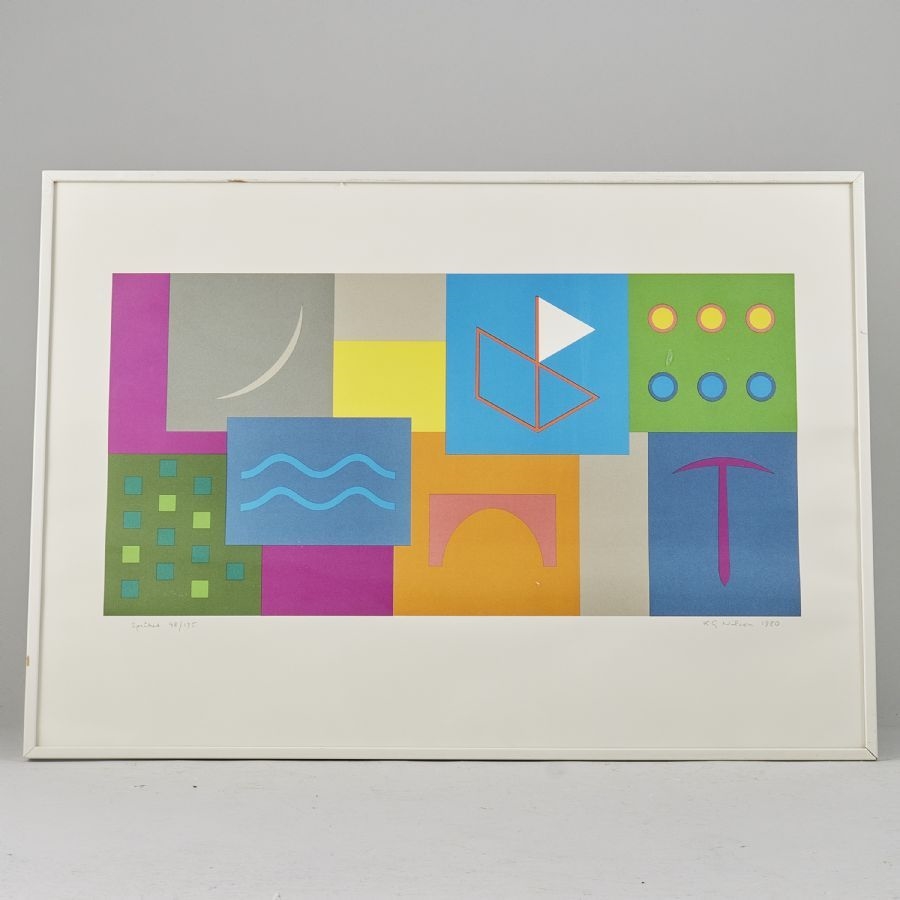 Artwork by Karl Gustaf Nilson, Språket, Made of Litograph in colors