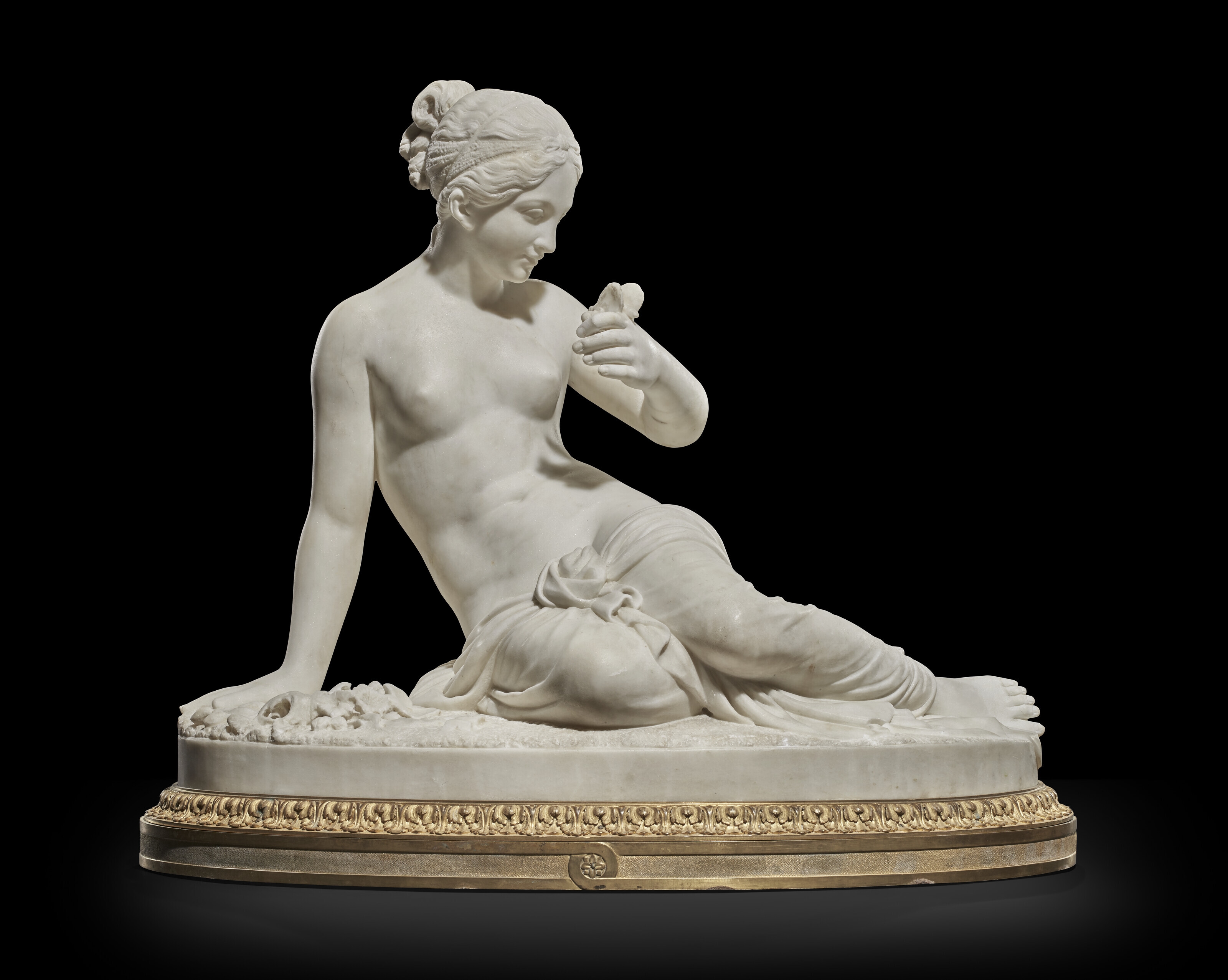 Artwork by Pietro Tenerani, A WHITE MARBLE OF PSYCHE ABANDONNED, Made of marble
