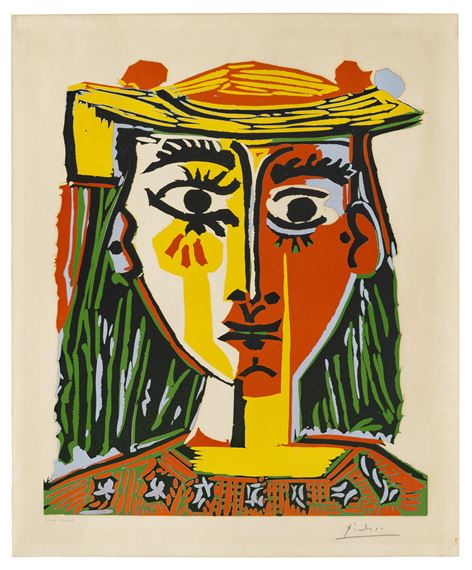 Pablo Picasso | Buste de Femme au Chapeau (1962) | MutualArt