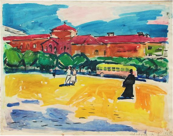 Morning in the city by Konstantin Borisovich Nazarov, 1962