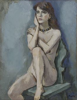 nude with necklace by Nishimura Motosada