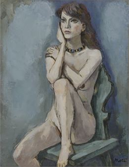 nude with necklace - Nishimura Motosada