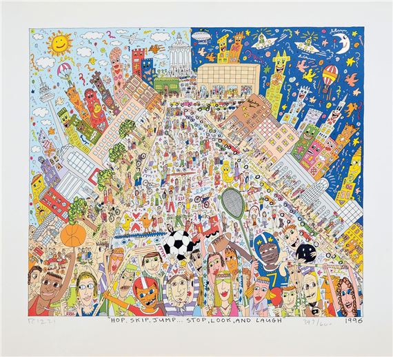 James Rizzi | Sunday in the Sun (1995) | MutualArt
