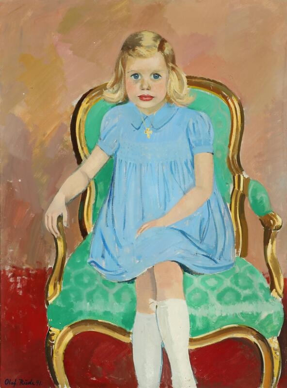 Olaf Rude | Portrait of Marianne Ruge (1941) | MutualArt
