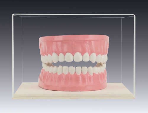 Artwork by Francesco de Molfetta, Fra i denti, Made of plastic sculpture