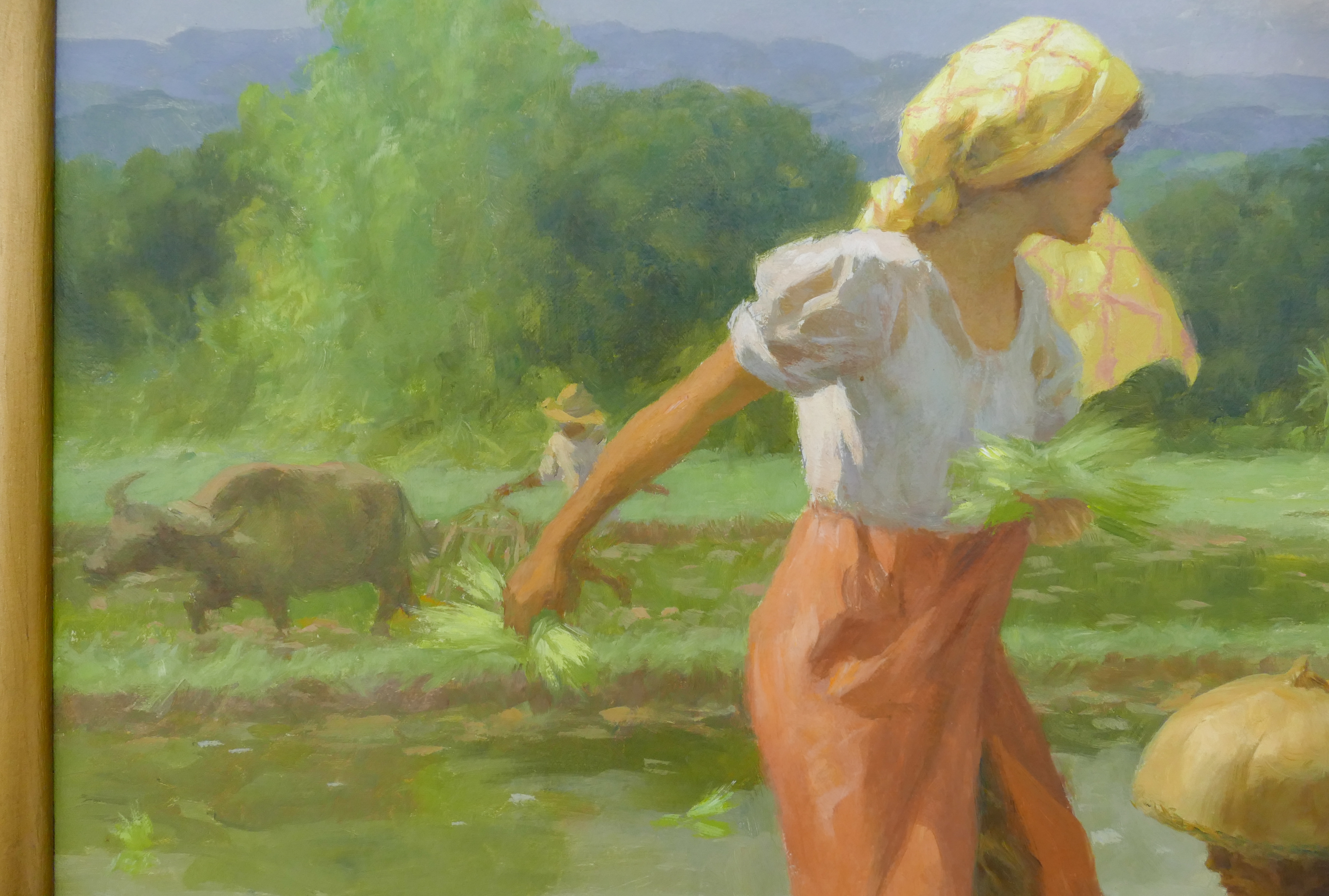 Fernando Amorsolo | 'Planting' (Rice) (1955) | MutualArt