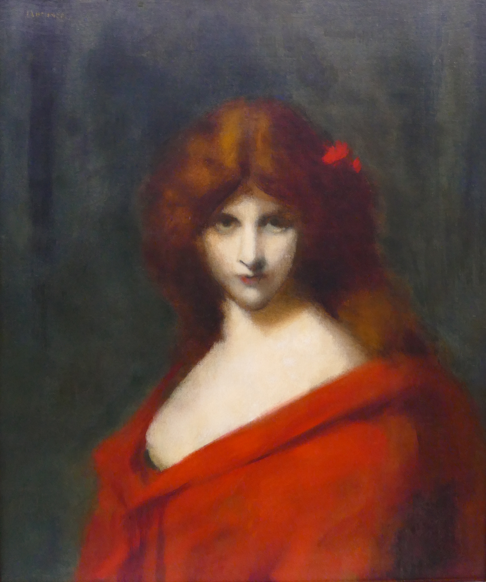 JeanJacques Henner Girl in Red MutualArt