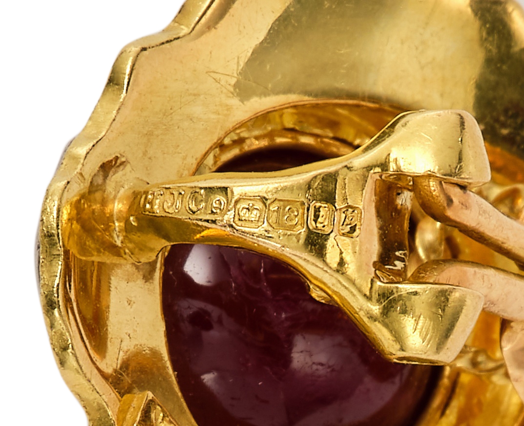 Artwork by Andrew Grima, Pair of Ruby and Diamond Earrings, Made of Ruby and Diamond