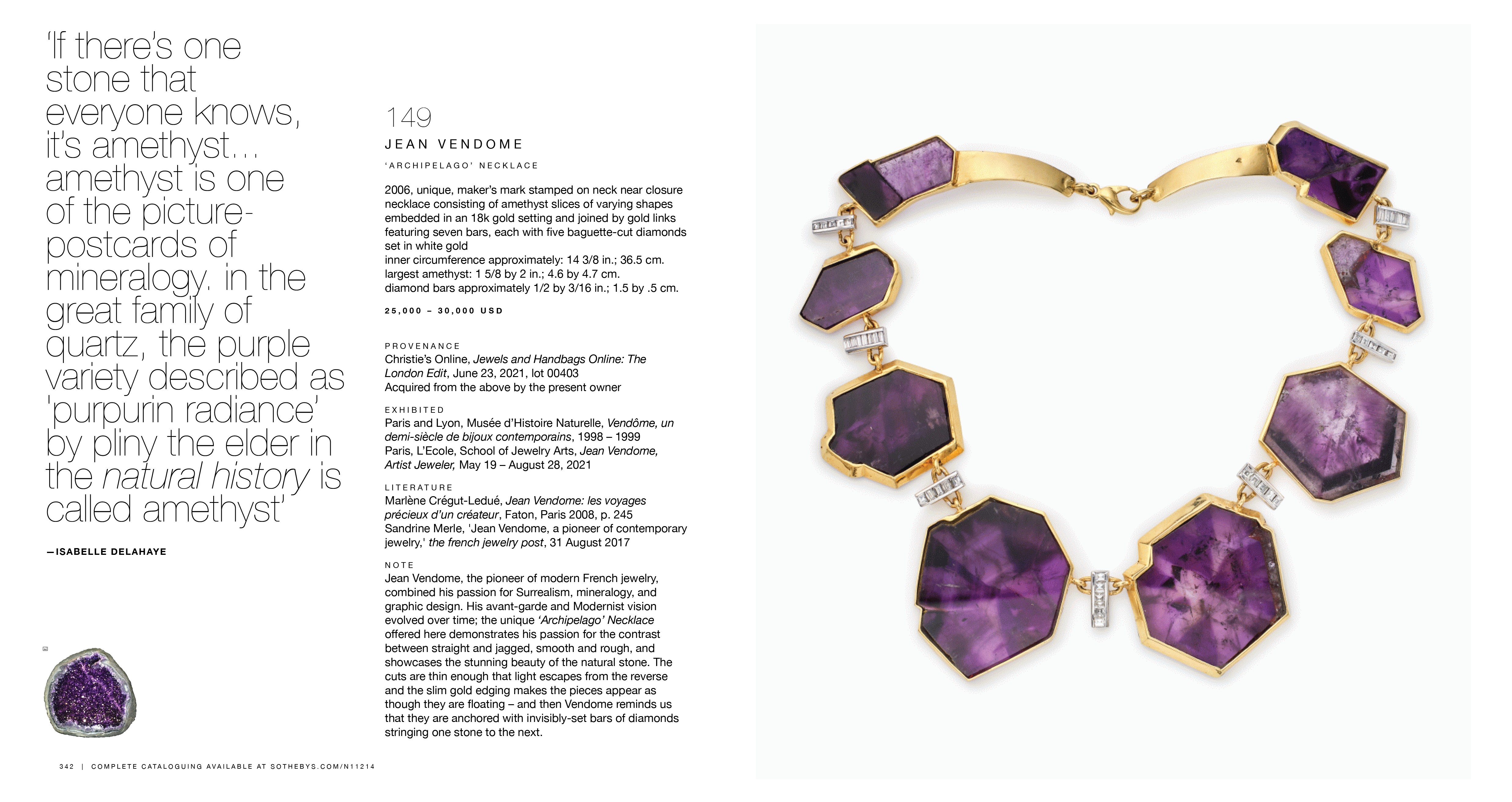 Artwork by Jean Vendome, ‘Archipelago’ Necklace, Made of white gold