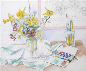 STILL LIFE WITH DAFFODILS - Bridget Flinn
