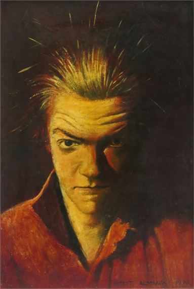 Portrets 1990 by Vitauts Almanas, 1990