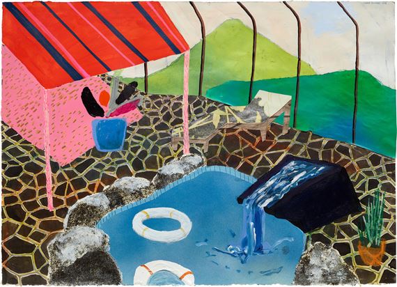 Pool House by Shara Hughes, Executed in January 2008