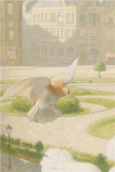 Henri Colen | Pigeons at the Antwerp Royal Museum of Fine Arts' garden ...