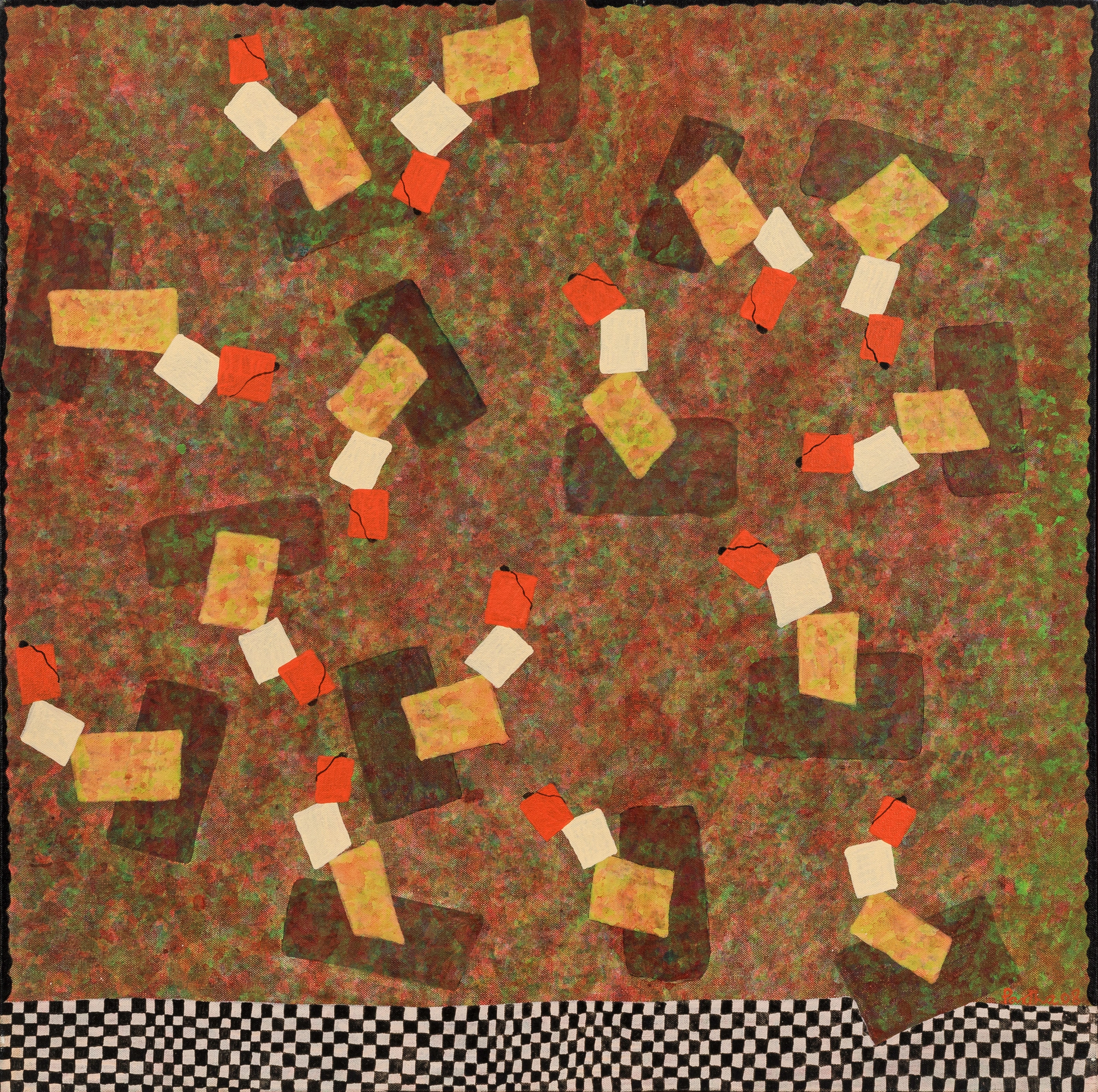 Artwork by Partha Pratim Deb, Untitled II, Made of Acrylic on canvas