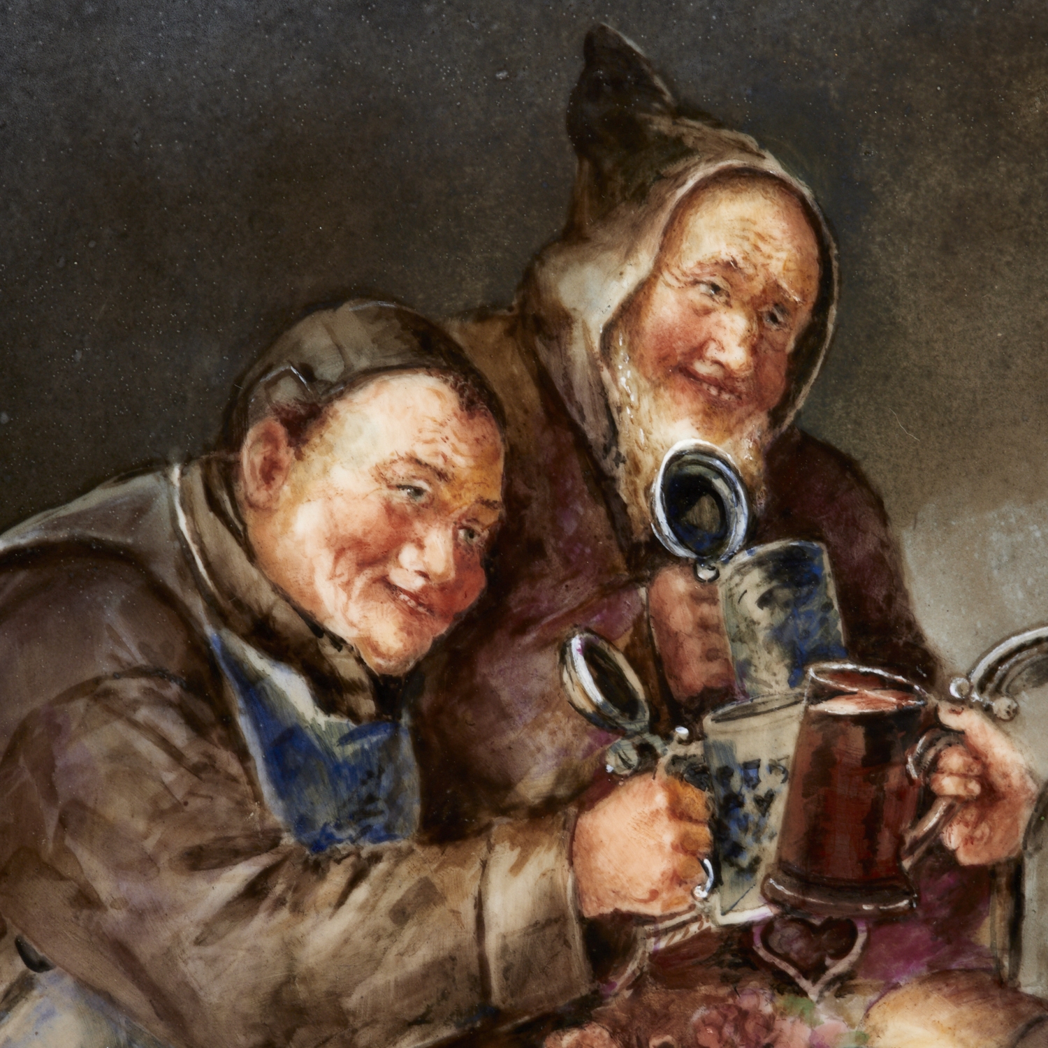 Eduard von Grützner | Limoges porcelain plaque | MutualArt