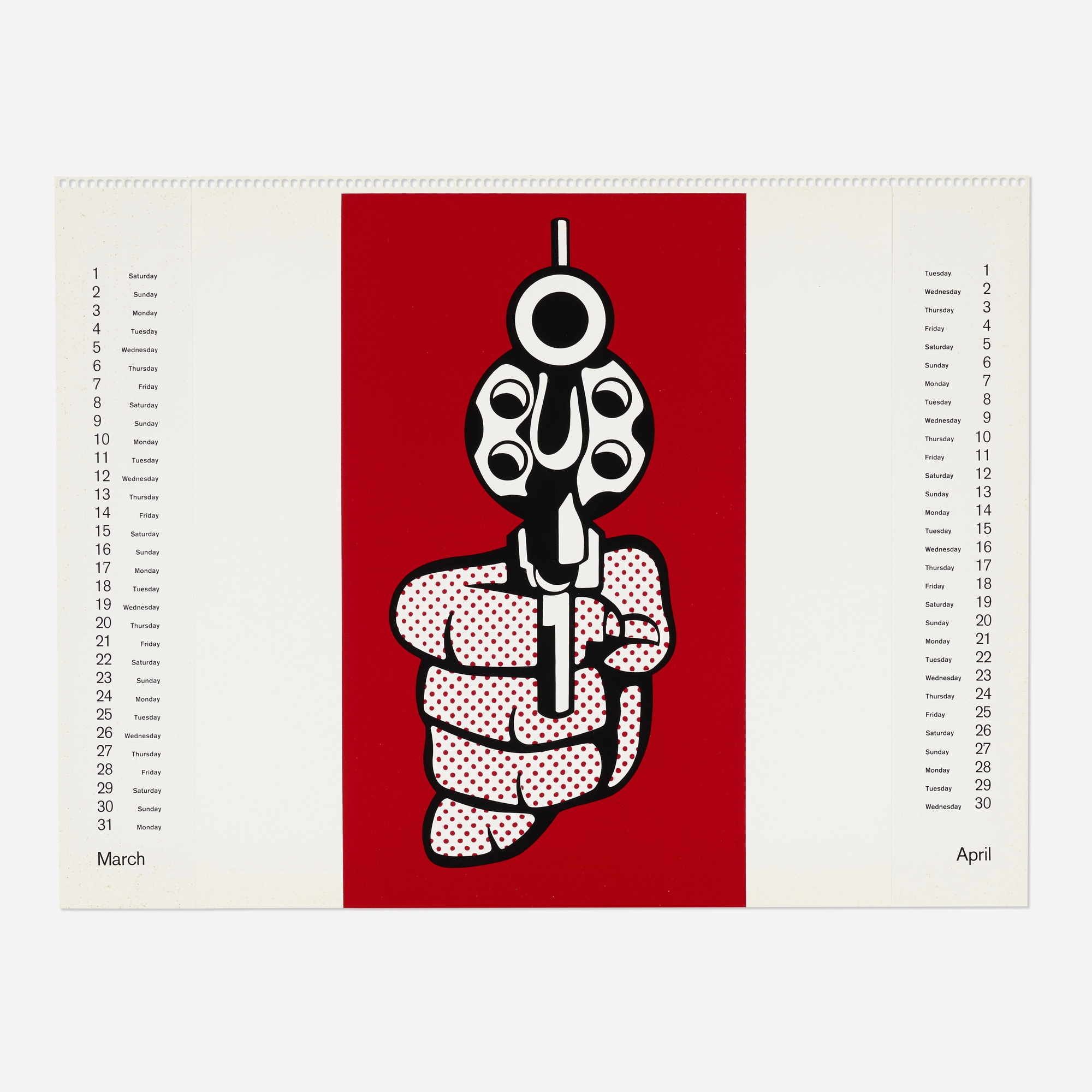 Pistol from Banner, Multiples Calendar 1969
