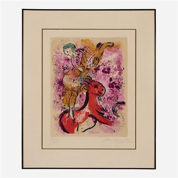 Marc Chagall | L’écuyère au cheval rouge (1957) | MutualArt