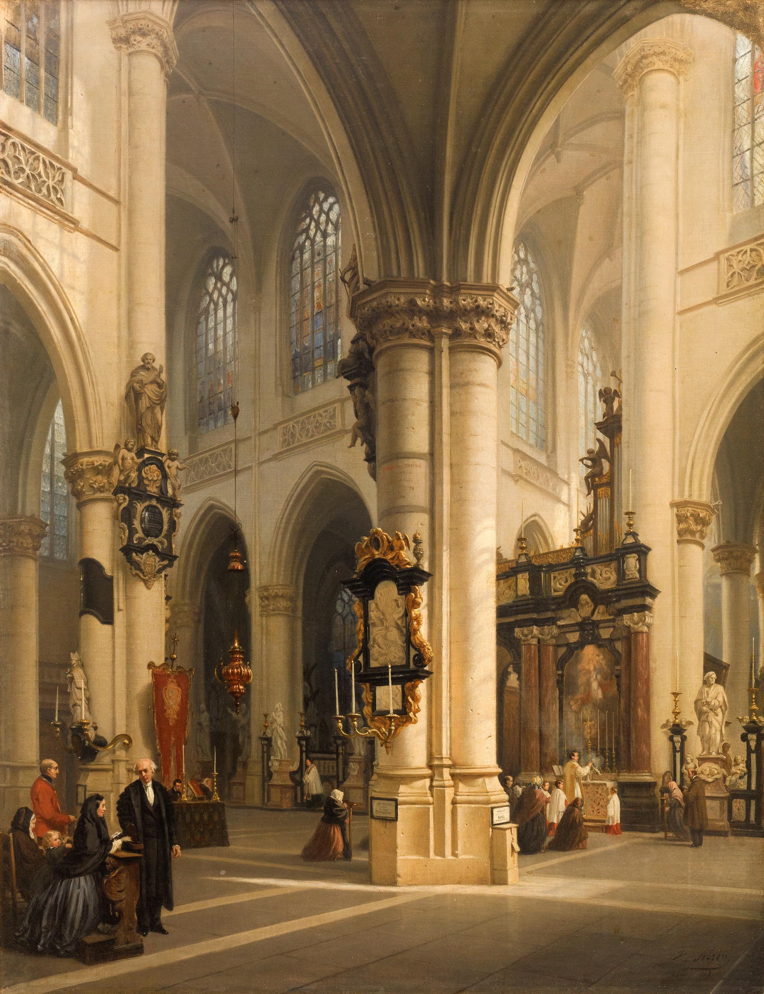 Hippolyte Victor Valentin Sébron | Interior of the Saint-Jacobs church ...