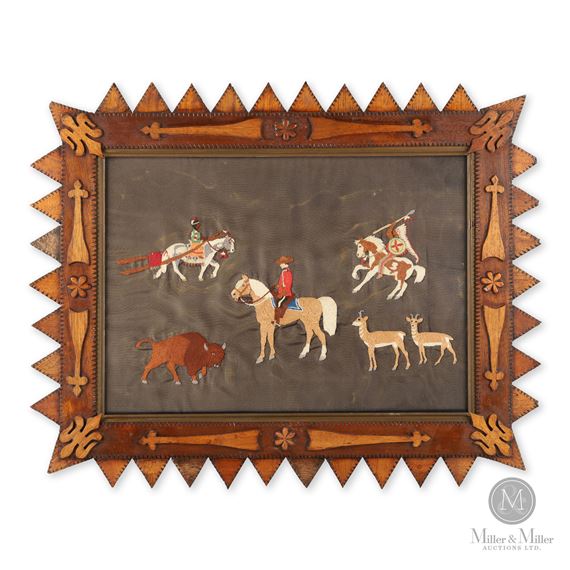 Canadian School, 20th Century Western Canadian Needlework In Relief