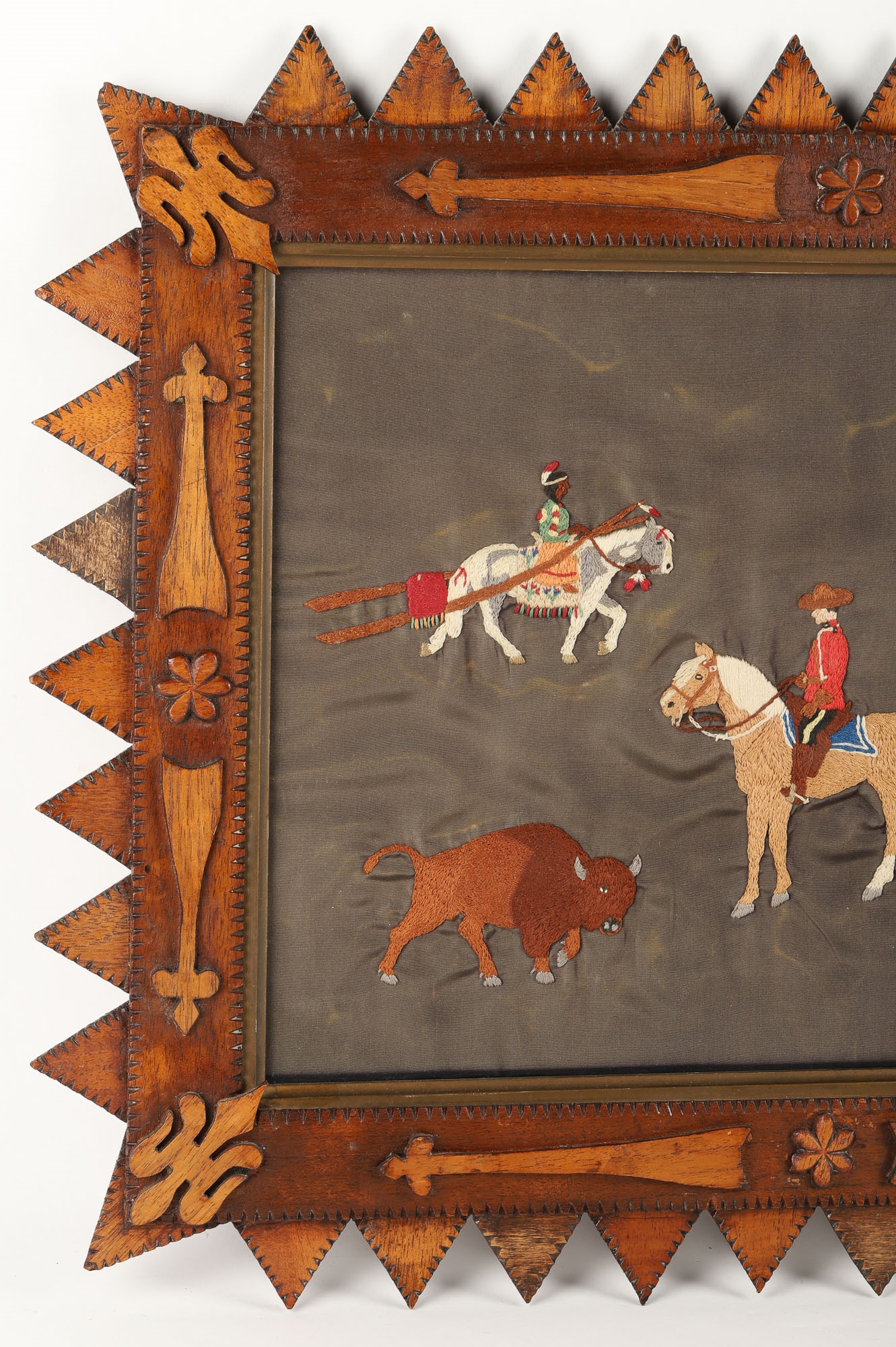 Canadian School, 20th Century Western Canadian Needlework In Relief
