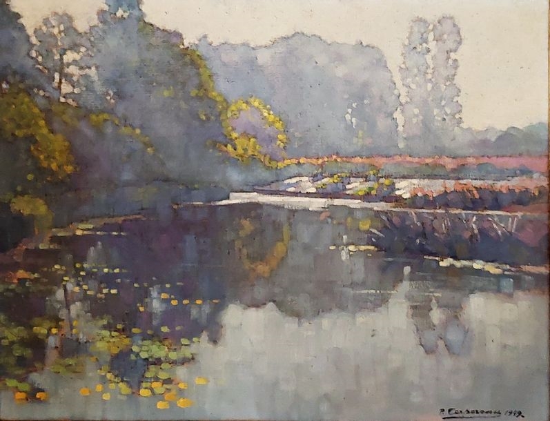 Artwork by Paul Terpereau, Landscape, Made of Oil on canvas