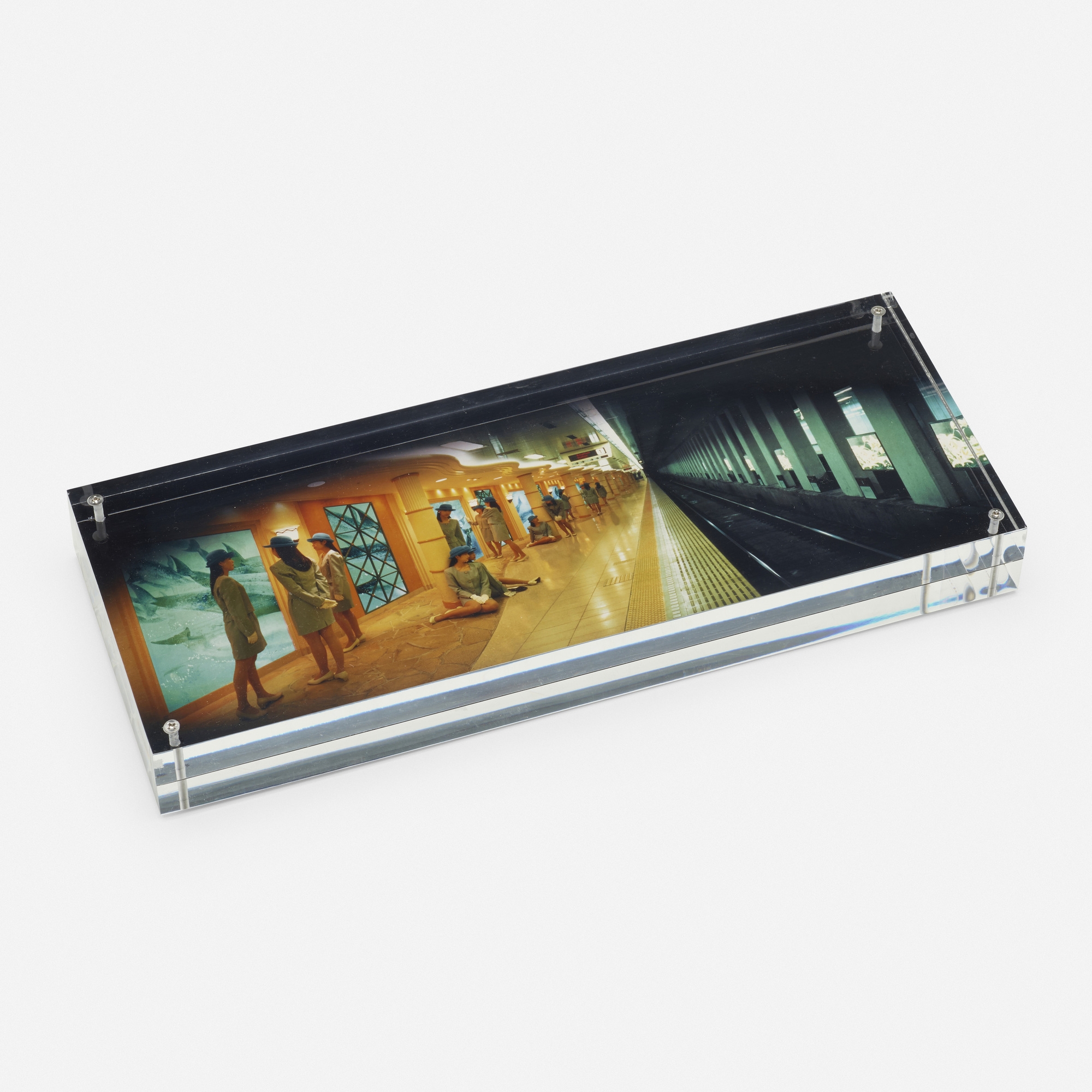 Artwork by Miwa Yanagi, Elevator Girl House B3, Made of c print mounted in Perspex