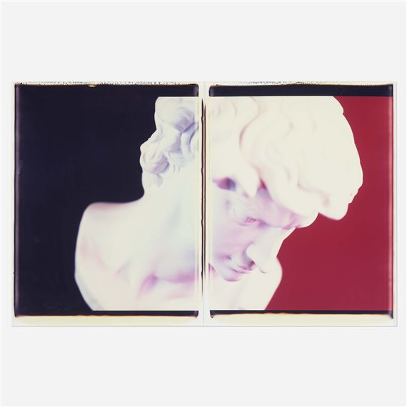 Bust of David (diptych) by Evergon, 1989