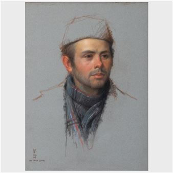Young Military Officer; and Study of a Seated Figure - Joe Hing Lowe