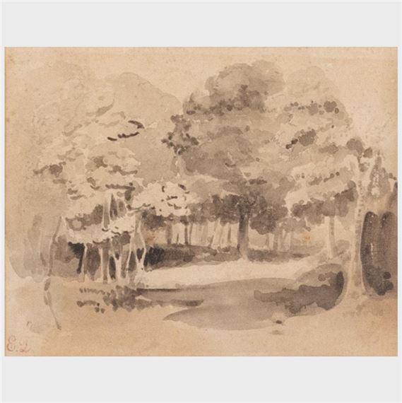 A Forest Clearing by Eugène Delacroix