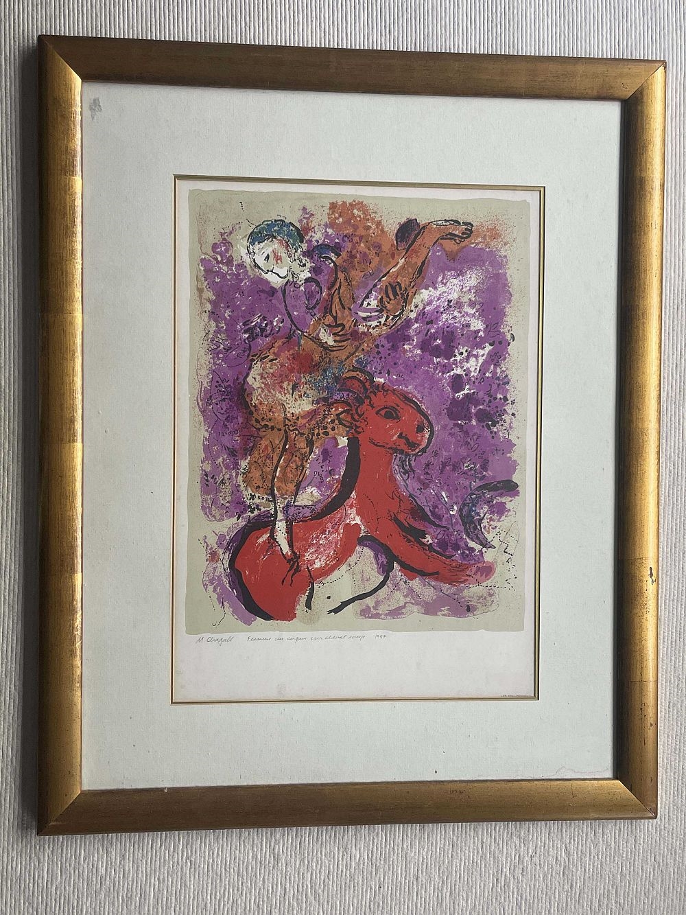 Marc Chagall | L'Ecuyere au Cheval Rouge | MutualArt