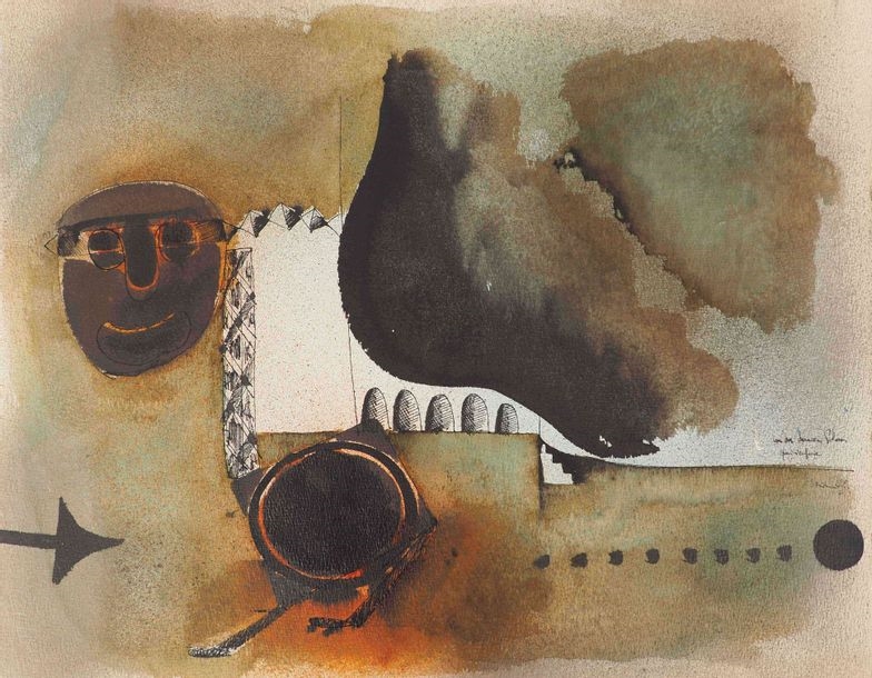 Artwork by Just Mikailoff, One of the last Polish people to run away, Made of Ink and wash on paper