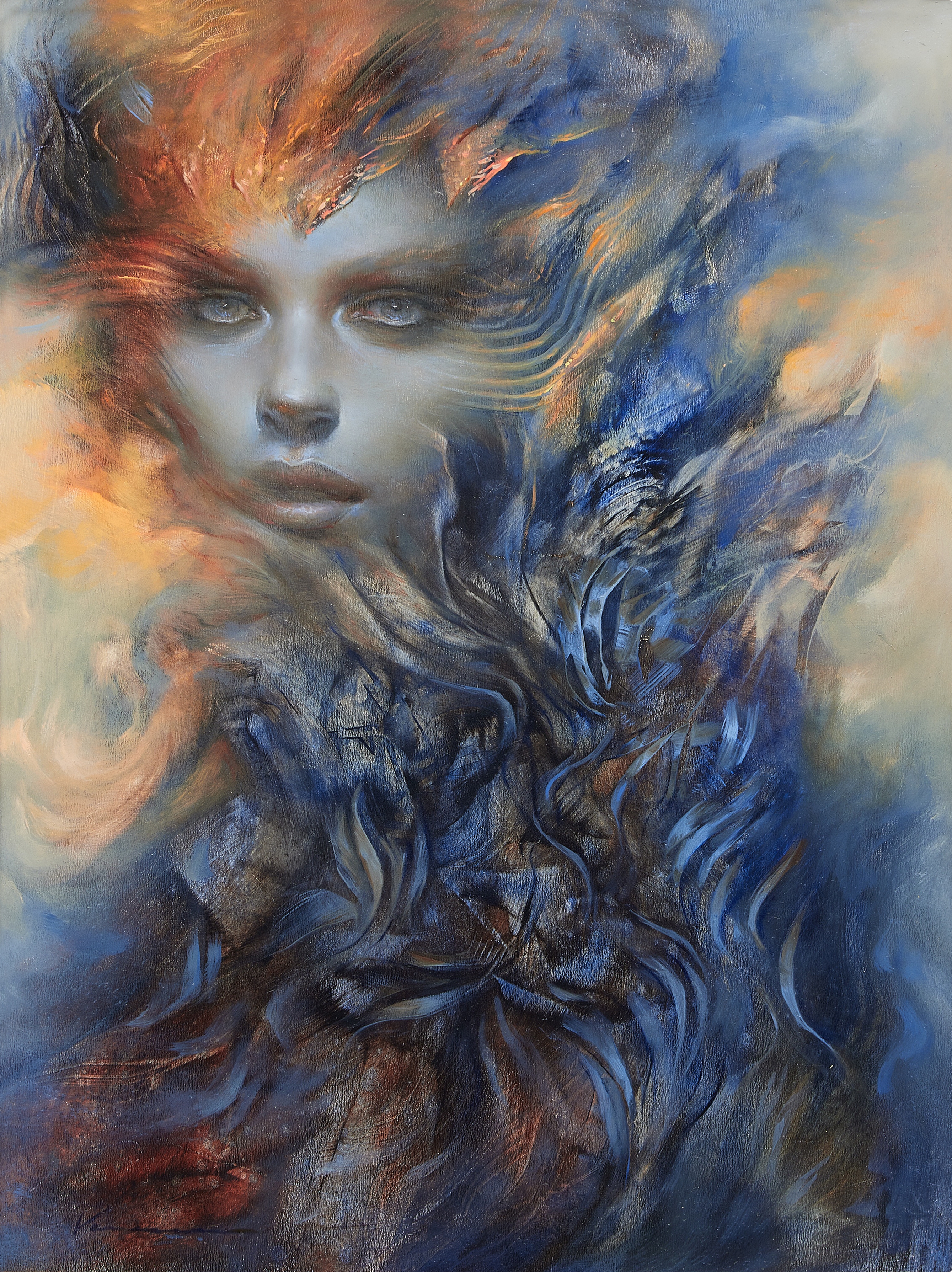 Artwork by Vanessa Lemen, Tidal, Made of oil on panel