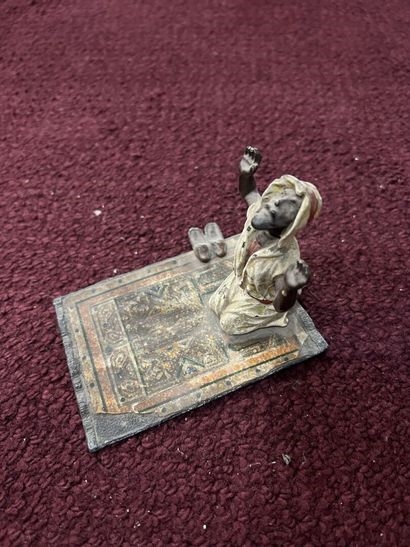 Austrian School, 19th Century | Mahometan praying on his carpet (Circa ...