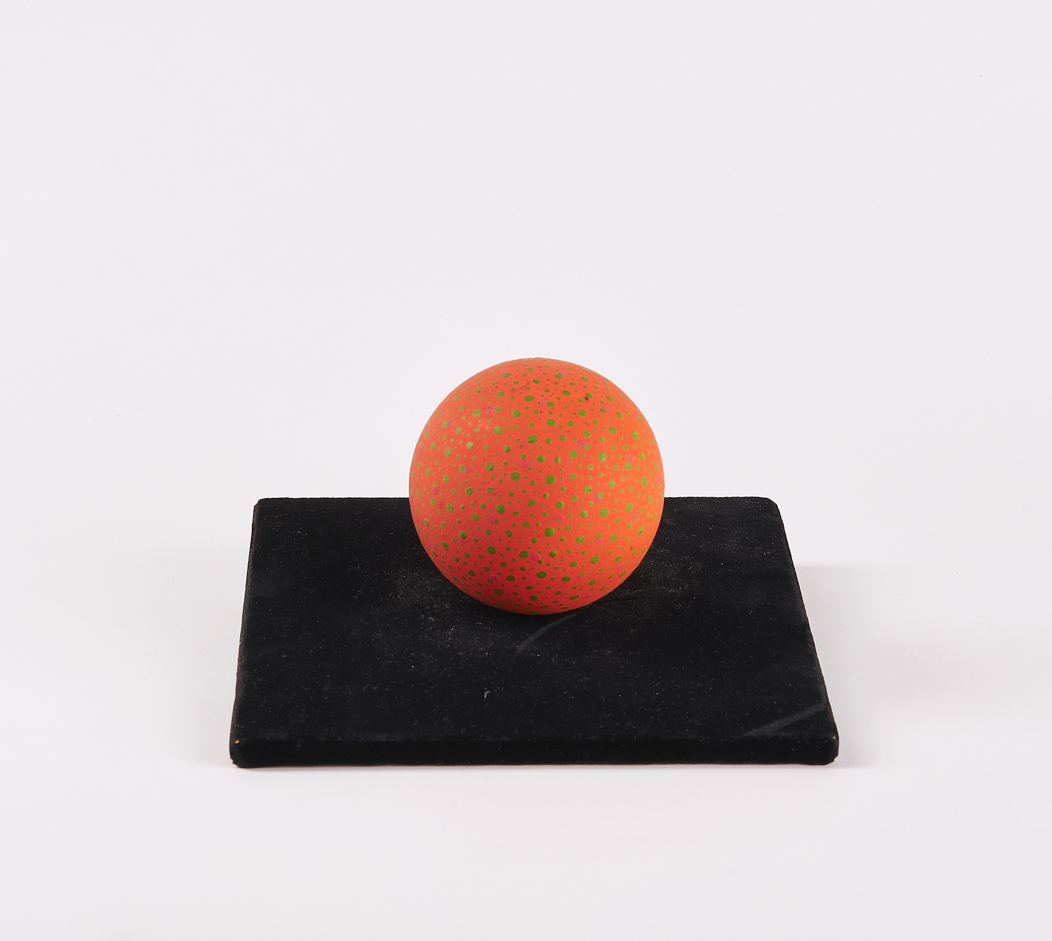 Artwork by Kuno Gonschior, Untitled., Made of Painted wooden ball and velvet