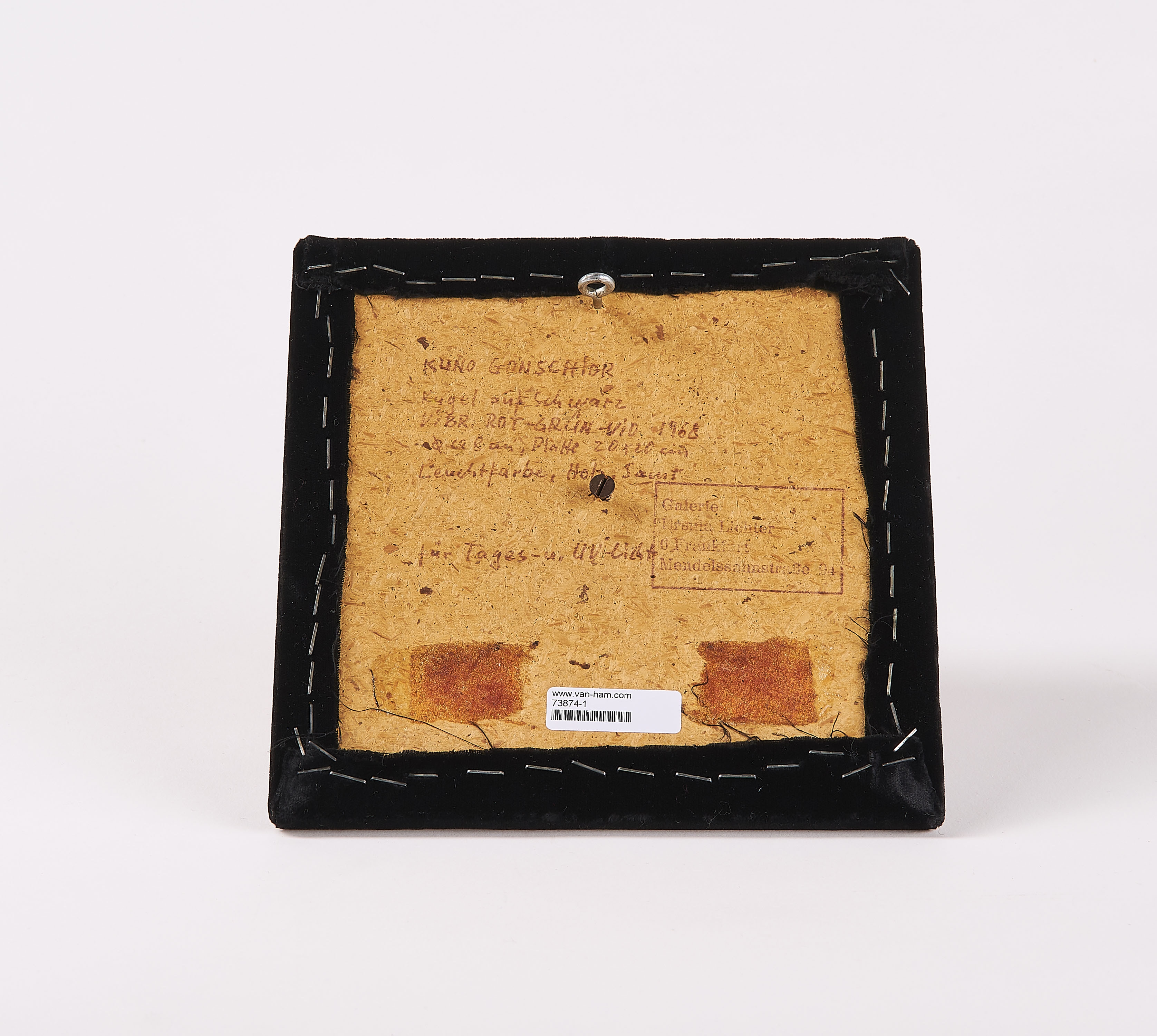 Artwork by Kuno Gonschior, Untitled., Made of Painted wooden ball and velvet