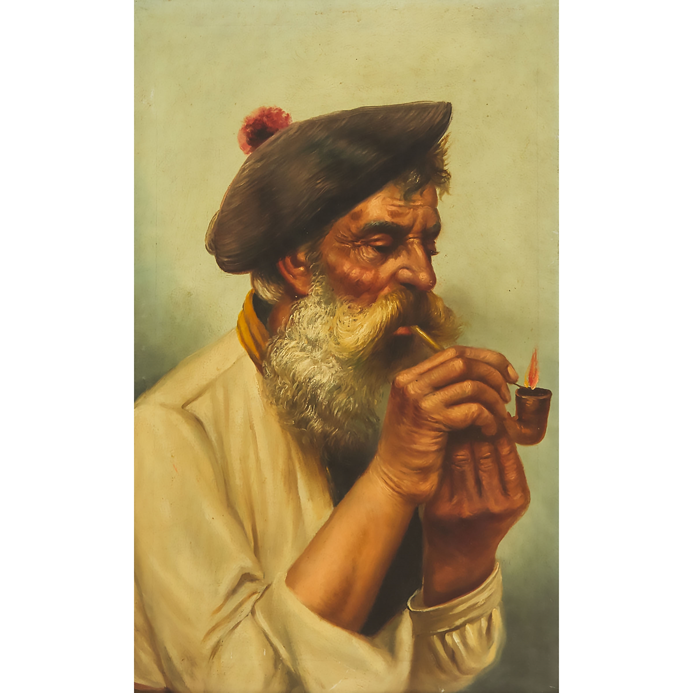 Salvatore Maresca | MAN SMOKING A PIPE; MAN LIGHTING A PIPE | MutualArt