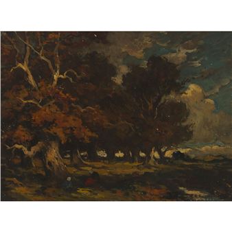 Théodore Rousseau | Landscape (1842) | MutualArt
