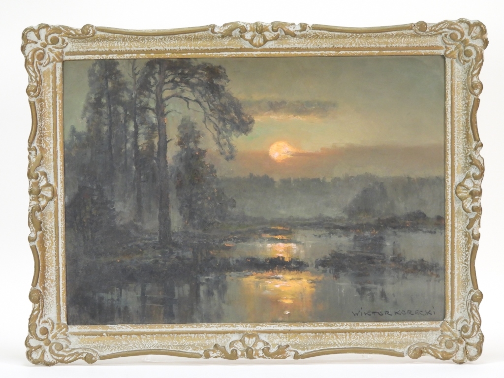 Wiktor Korecki | Sunset River Landscape | MutualArt