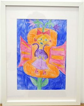 Schmetterlingsmännchen auf der Geige - Clara-sophie Rasch