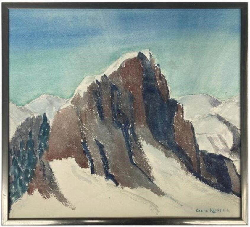Alice Gene Kloss Snow Mountains MutualArt