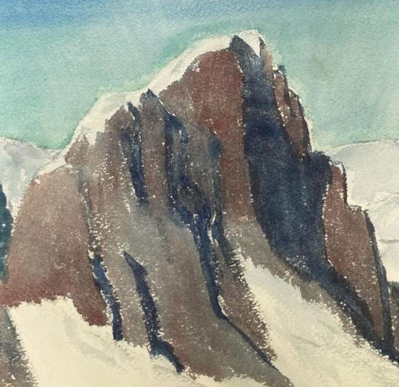 Alice Gene Kloss Snow Mountains MutualArt