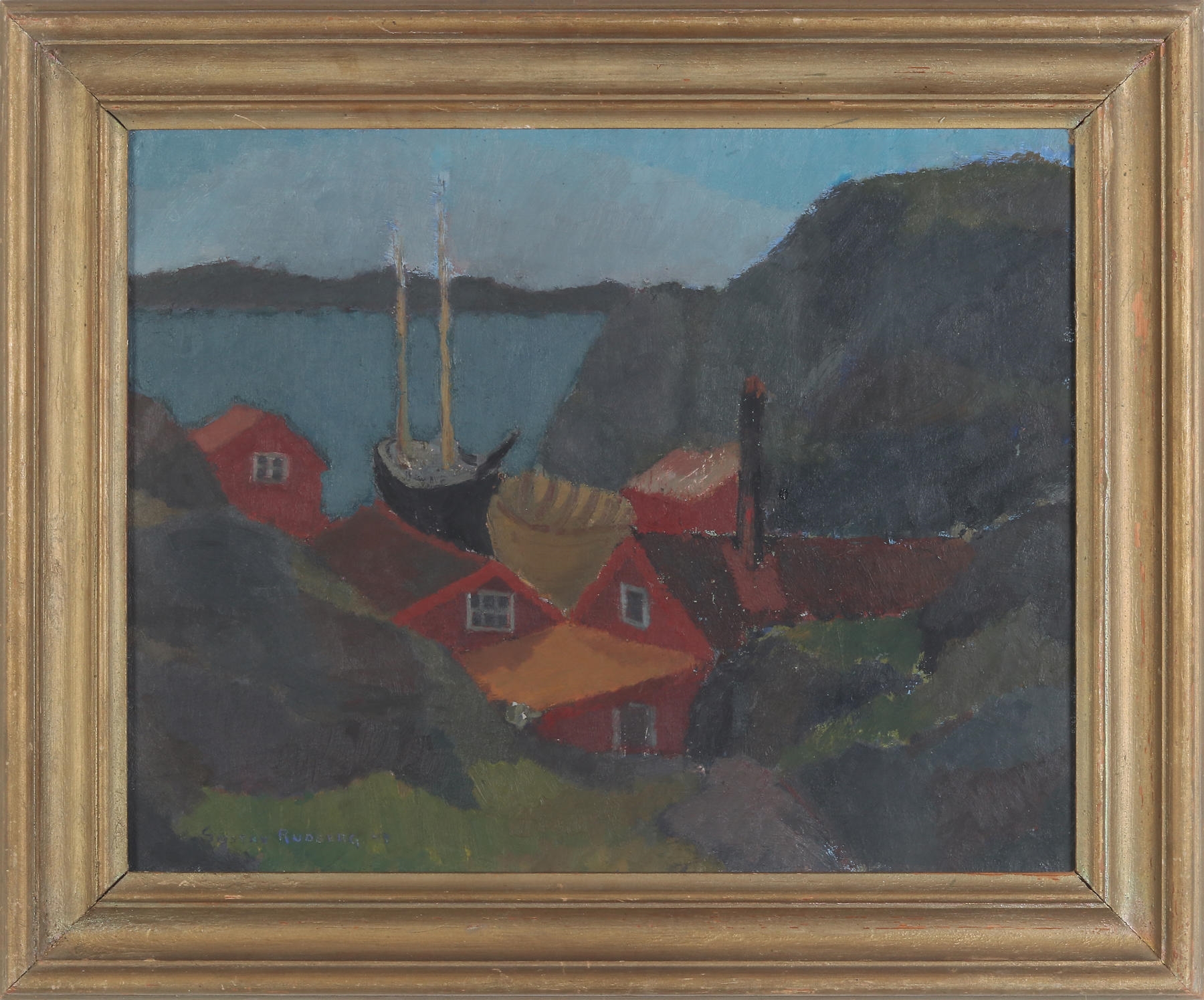 Gustav Rudberg | Skeppsvarv, Hälleviksstrand | MutualArt