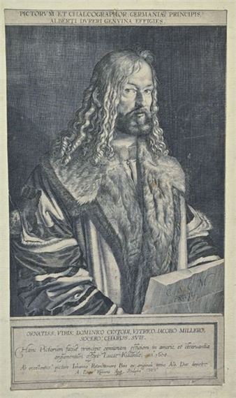 Portrait of Albert DURER. 1608 by Lucas Kilian, 1608