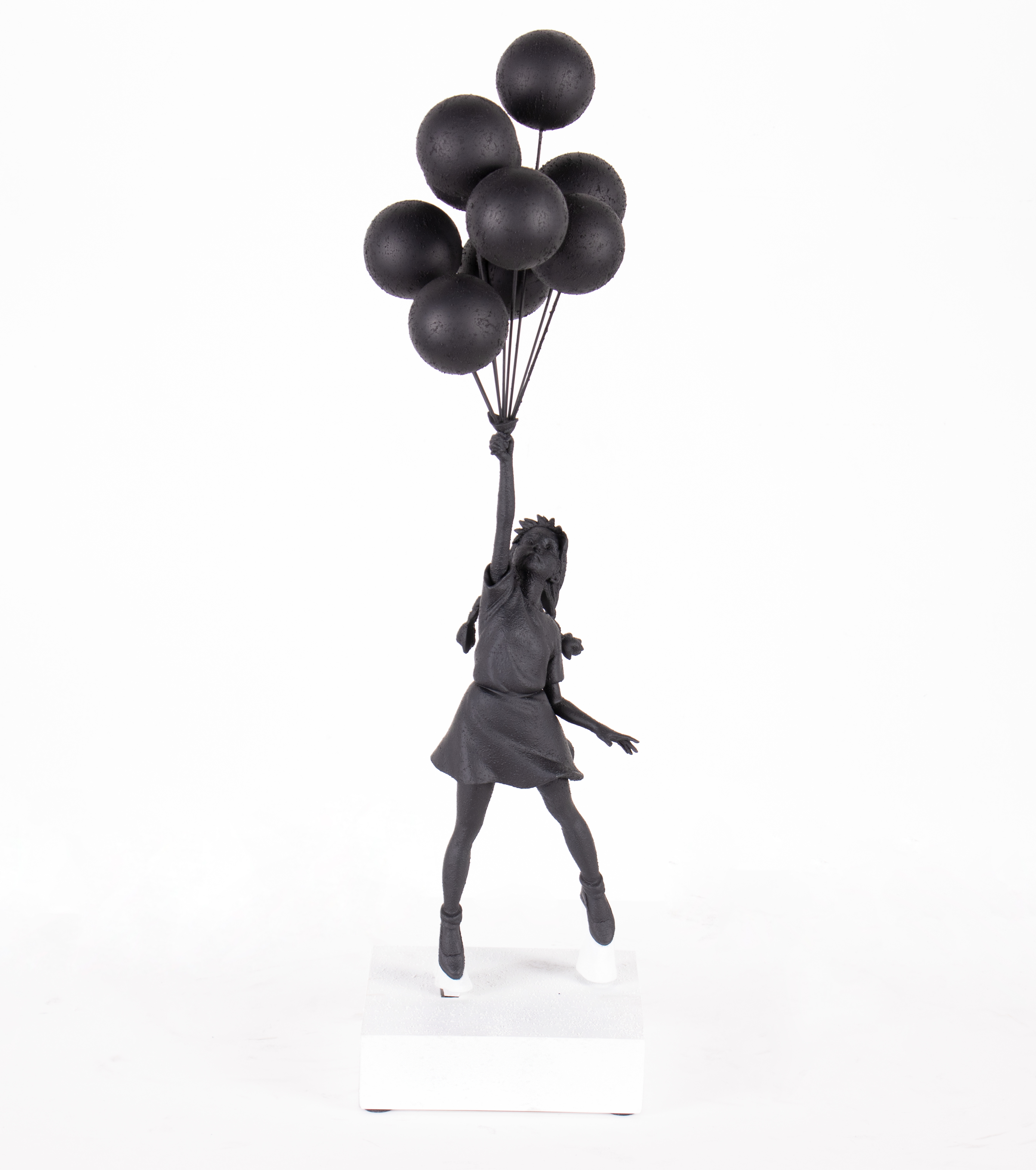 Brandalism | Flying Balloons Girl (Black Gesso Version) (2020