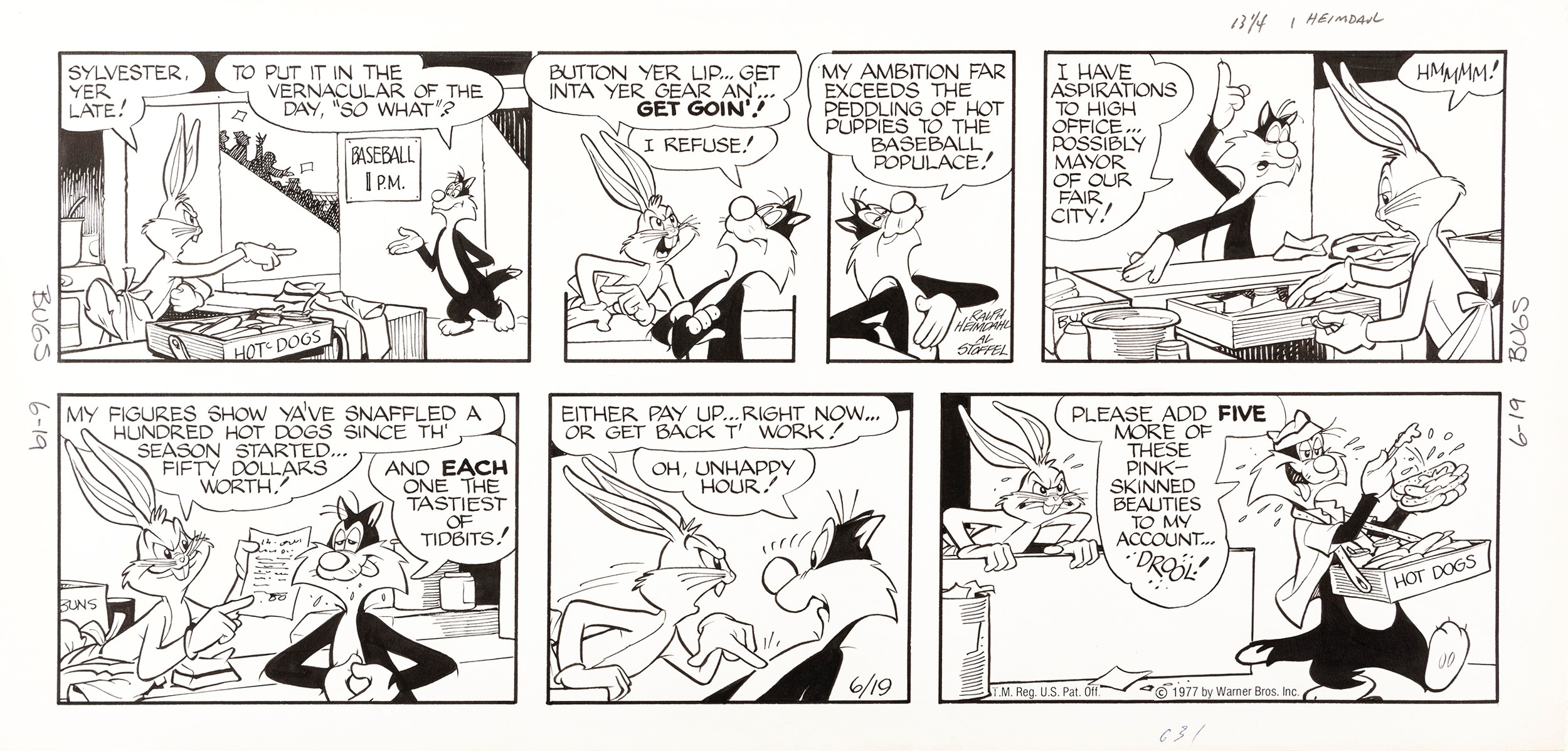 Ralph Heimdahl Bugs Bunny (1977) MutualArt