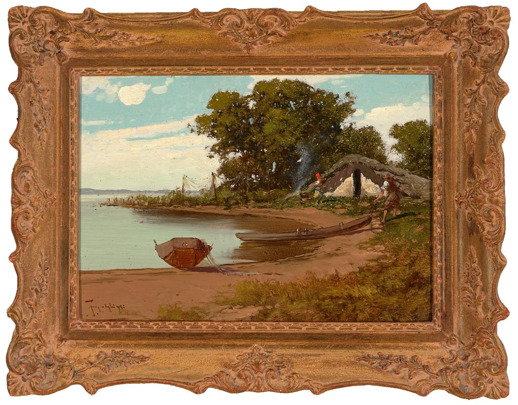 Laszlo Neogrady | Fishermen Coming Ashore | MutualArt