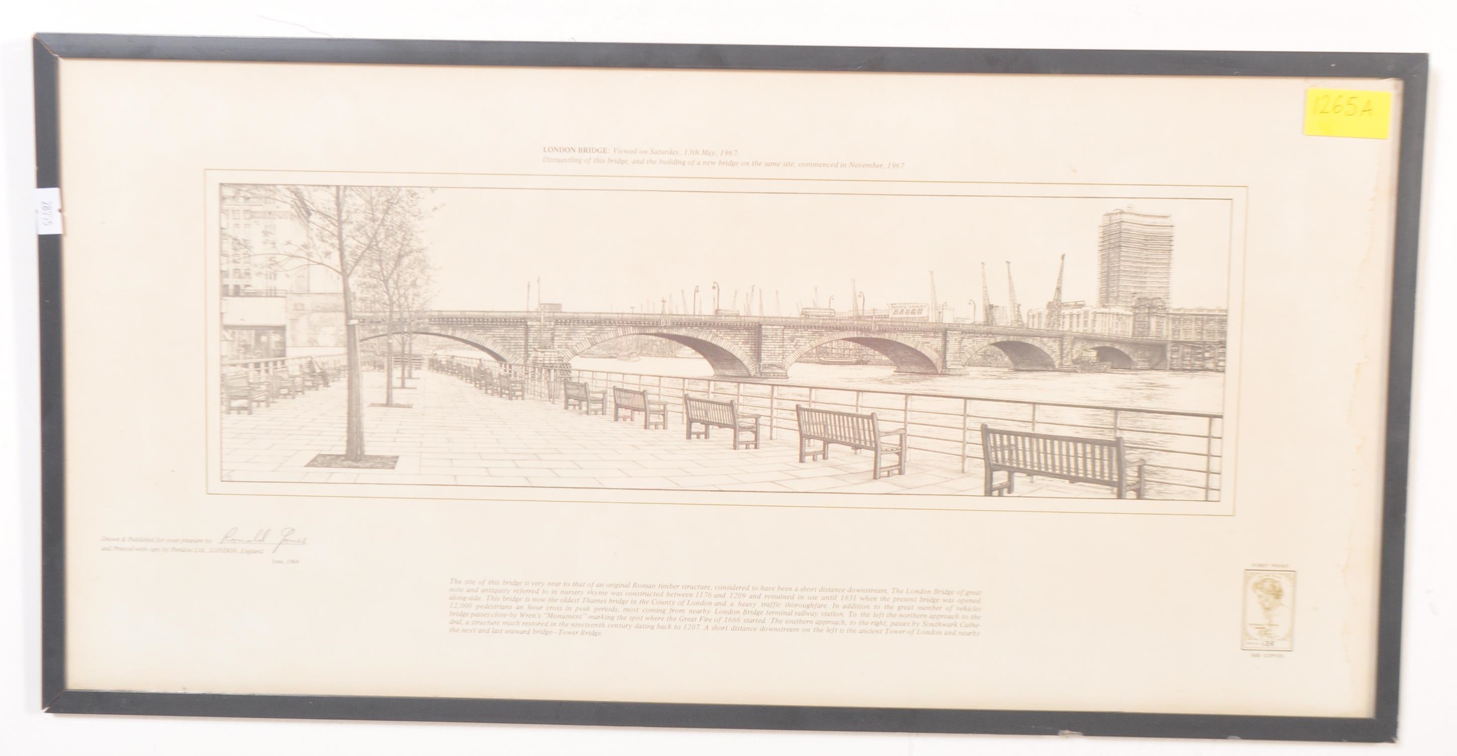 Ronald Jones | Ronald Jones - London Bridge - 1968 A signed limited ...