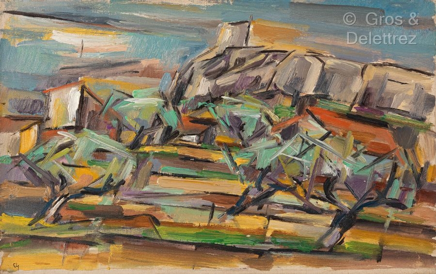 Claude Vallet | The leaning trees | MutualArt