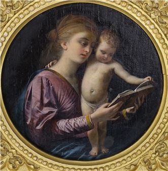 Mother and child reading a book - Guglielmo Bilancioni