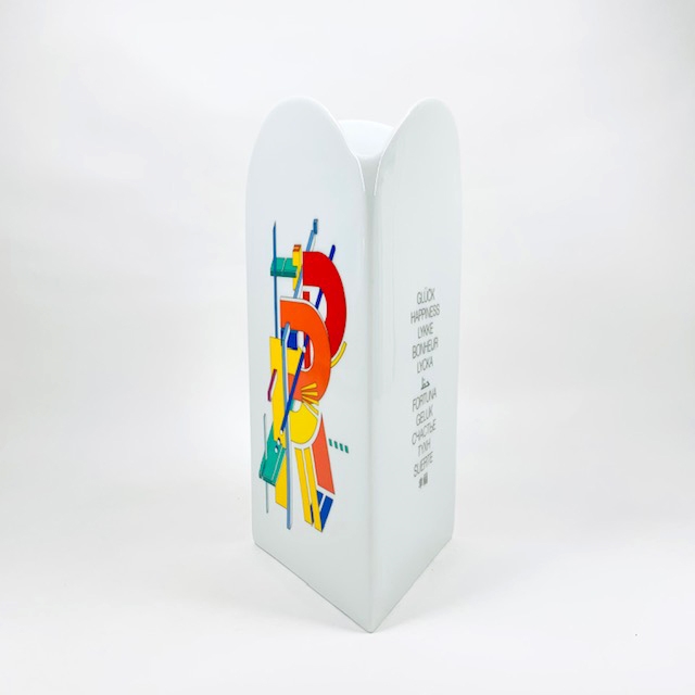 Marcello Morandini | Constructivist Alphabet vase (1980s) | MutualArt